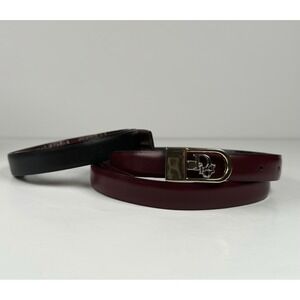 Christian Dior 4 Way Color Reversible Logo Belt Vintage Multicolor‎